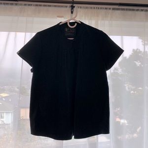Figs Black Maternity Top